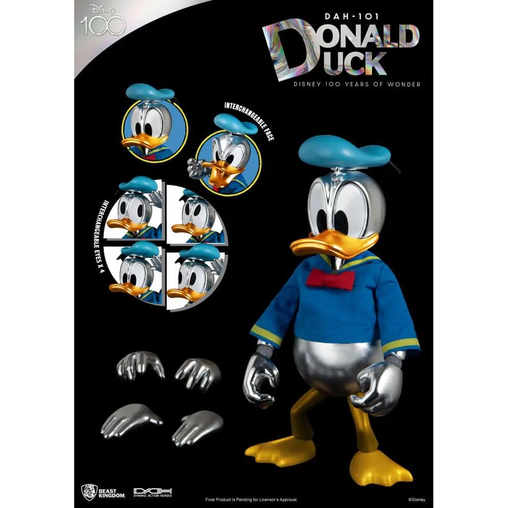 Disney 100 Years of Wonder Dynamic 8ction Heroes Action Figure 1/9 Donald Duck 16 cm Beast Kingdom