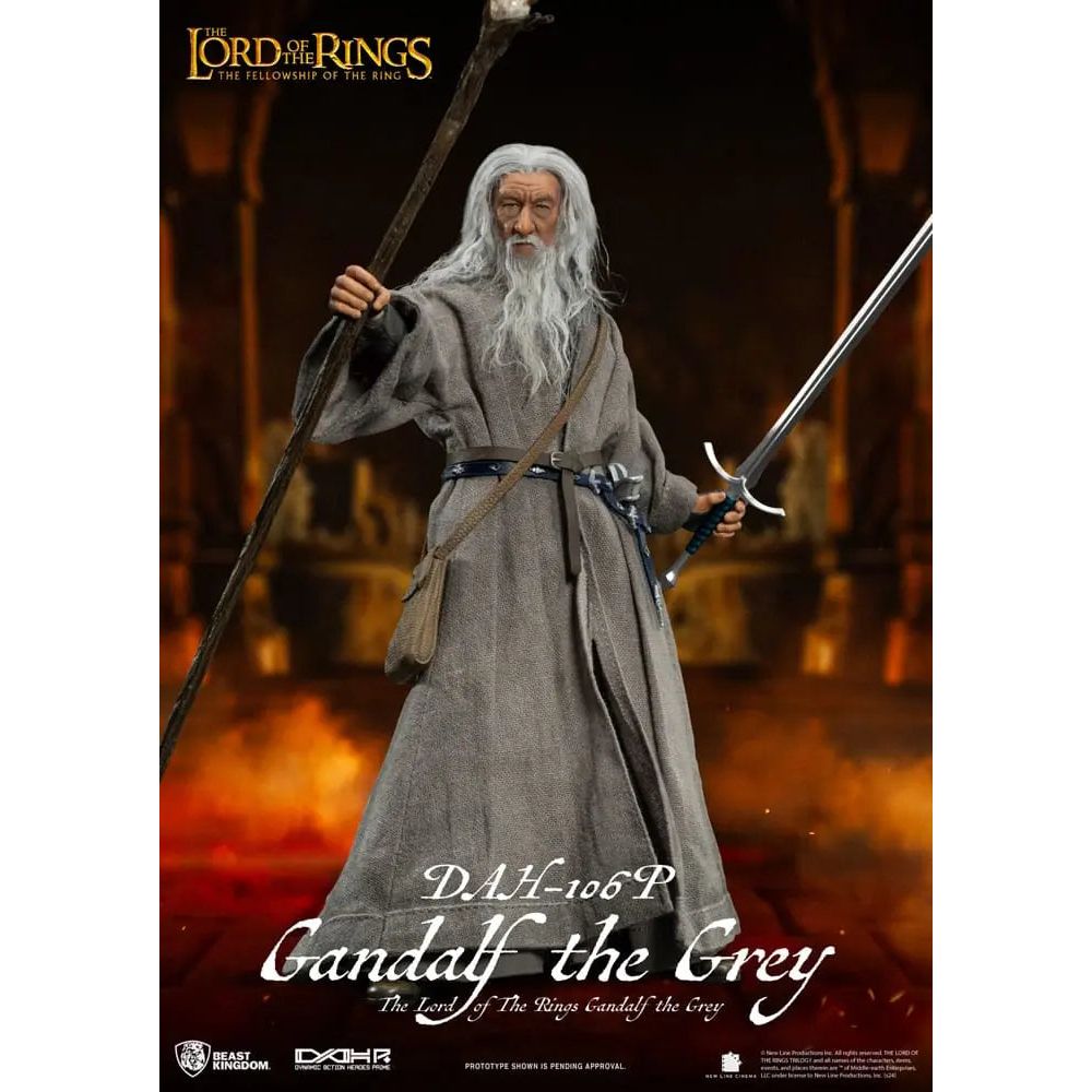 Lord of the Rings Dynamic 8ction Heroes Action Figure 1/9 Gandalf the Grey 21 cm Beast Kingdom