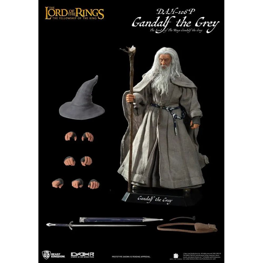 Lord of the Rings Dynamic 8ction Heroes Action Figure 1/9 Gandalf the Grey 21 cm Beast Kingdom