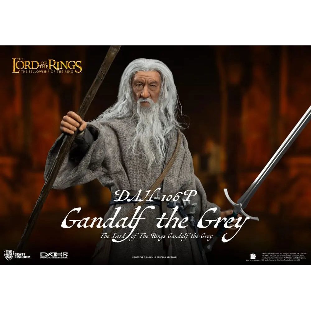 Lord of the Rings Dynamic 8ction Heroes Action Figure 1/9 Gandalf the Grey 21 cm Beast Kingdom