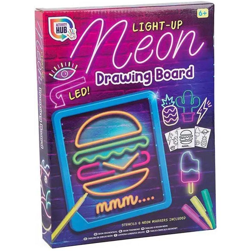 Activity Hub Light Up Neon Drawing Board Activity Hub