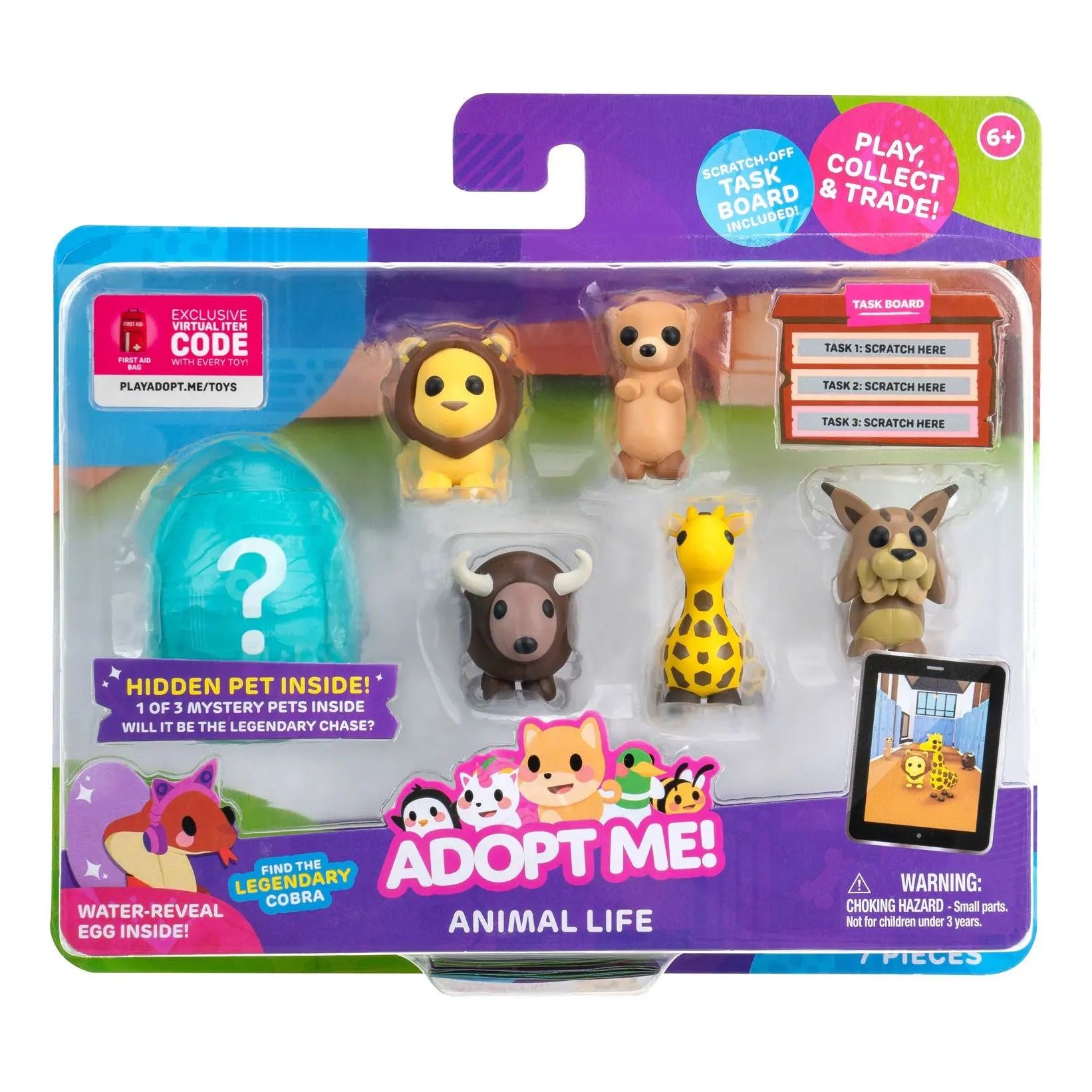 Adopt Me - 6 Figure Pets Multipack - Animal Life Adopt Me