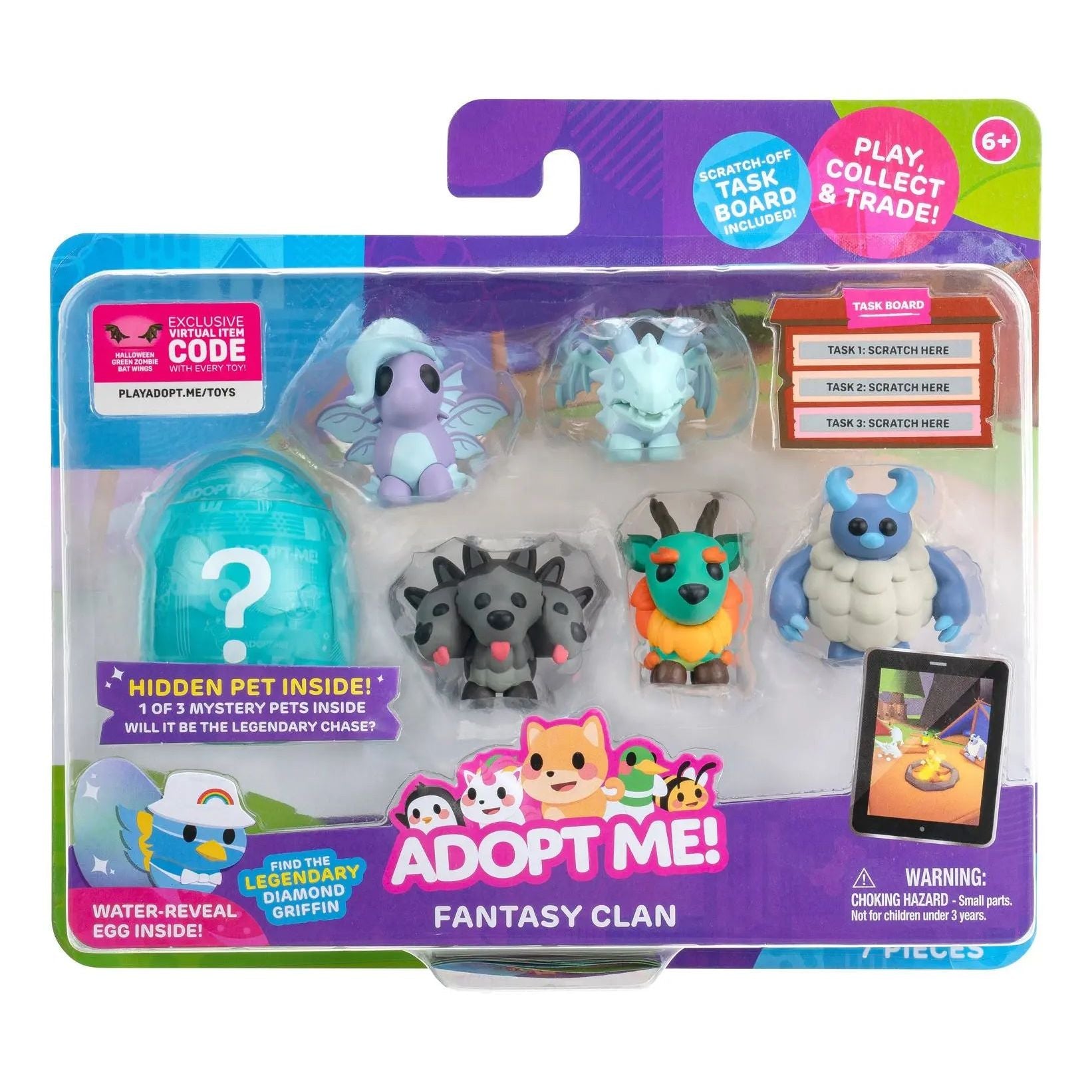 Adopt Me - 6 Figure Pets Multipack - Fantasy Clan Adopt Me