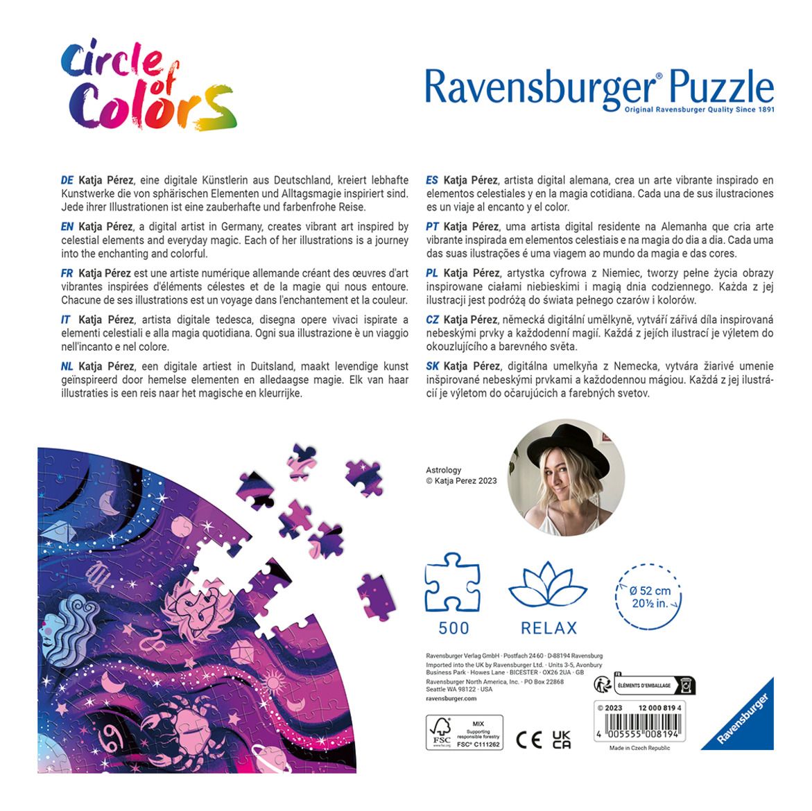 Astrology Circular 500 Piece Jigsaw Puzzle Ravensburger