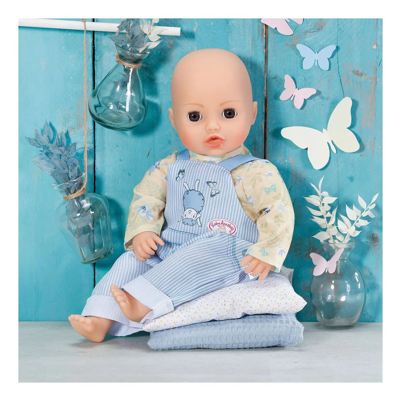 Baby Annabell Outfit Dungarees 43cm - Unicorn & Punkboi