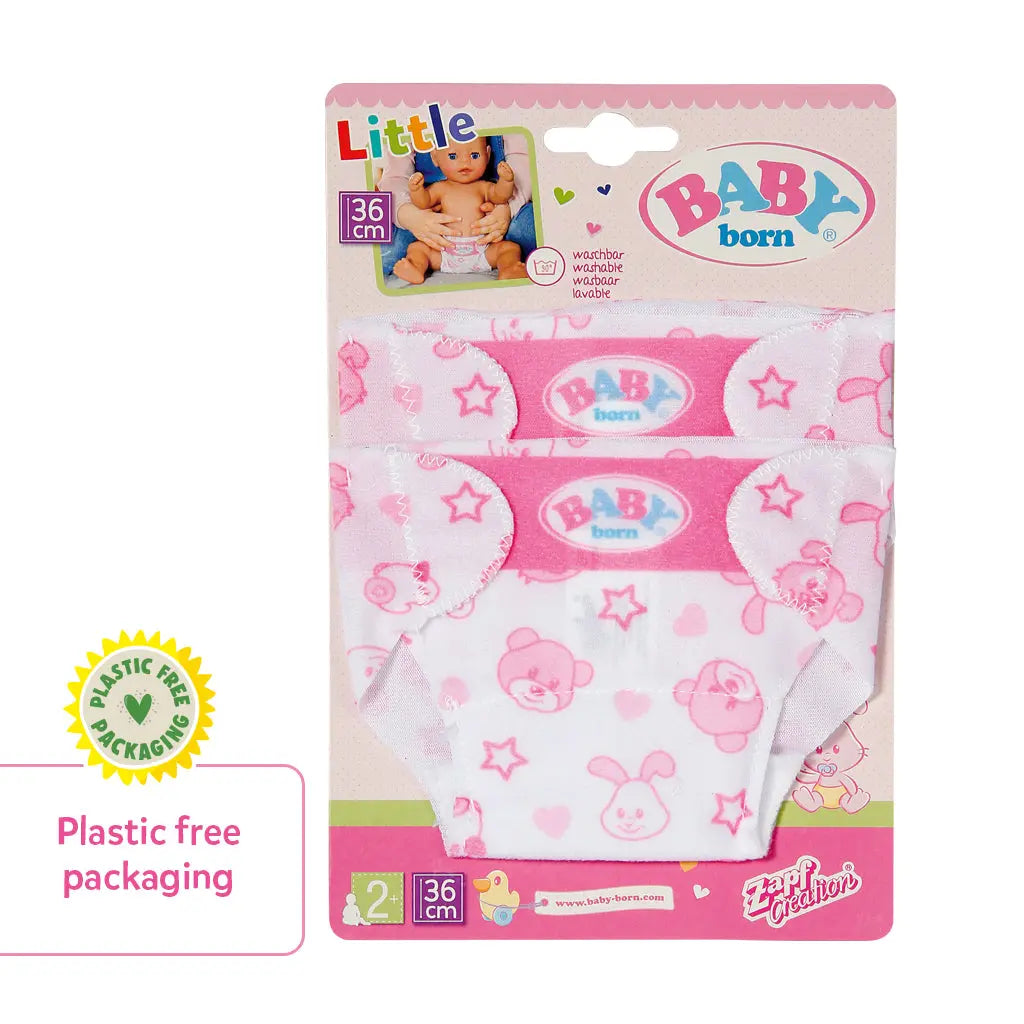 Baby Born Little Nappies 2 Pack 36cm Baby Born