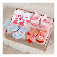 Thumbnail for Baby Annabell Socks 2-Pack - Coral & Blue Baby Annabell