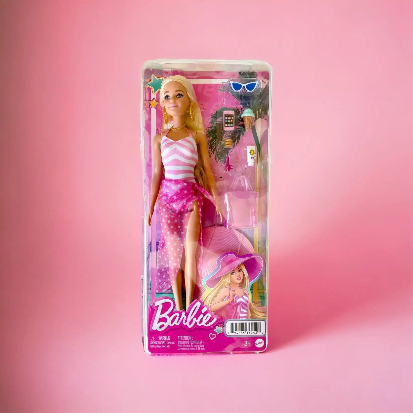  2 Barbie Doll Set with Sunglasses Beach Fun Friends : Toys &  Games