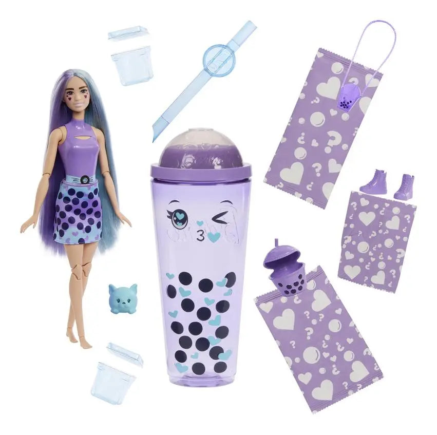 Barbie POP Reveal Bubble Tea Series - Taro Milk Barbie