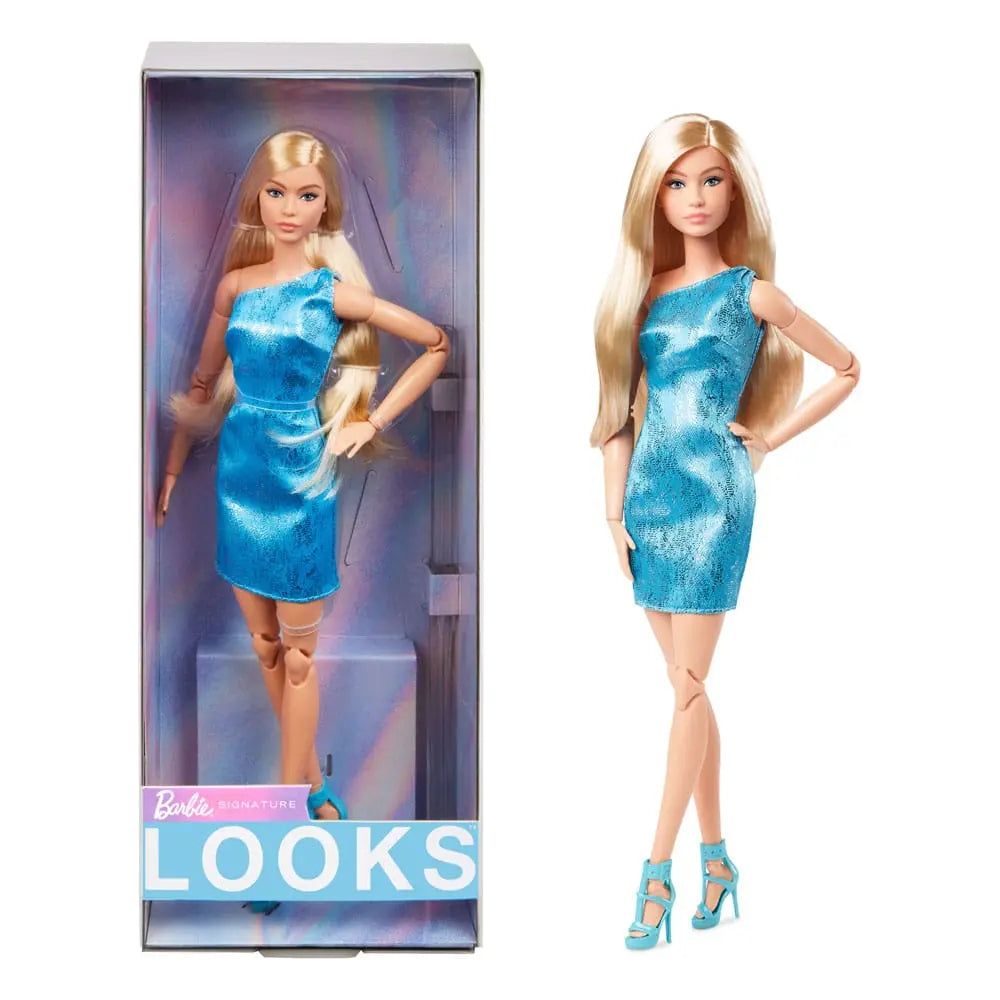 Barbie Signature Barbie Looks Doll Model #23 Blonde Blue Dress Barbie
