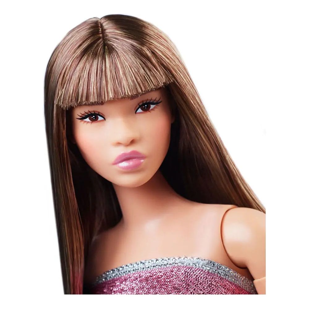 Barbie Signature Barbie Looks Doll Model #24 Curvy Pink Mini Dress Barbie