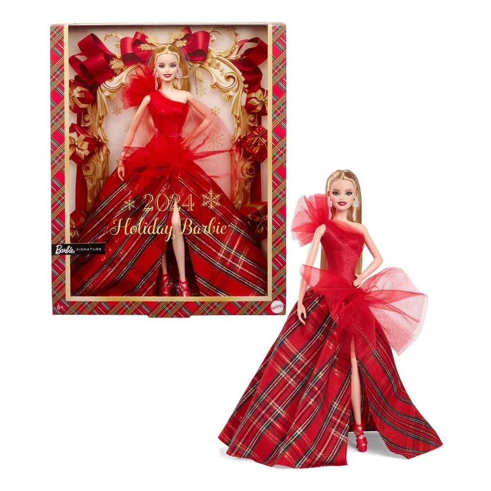 Barbie Signature Doll Holiday Barbie Blonde 2024 Barbie