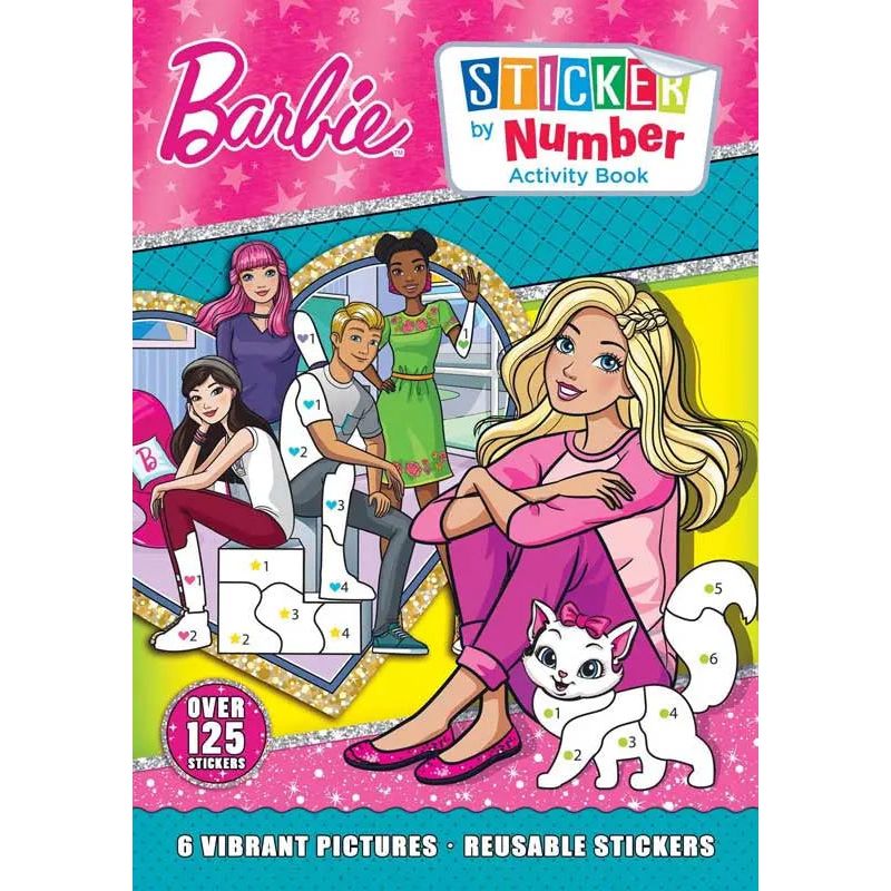 Barbie Sticker By Number Activity Book Barbie