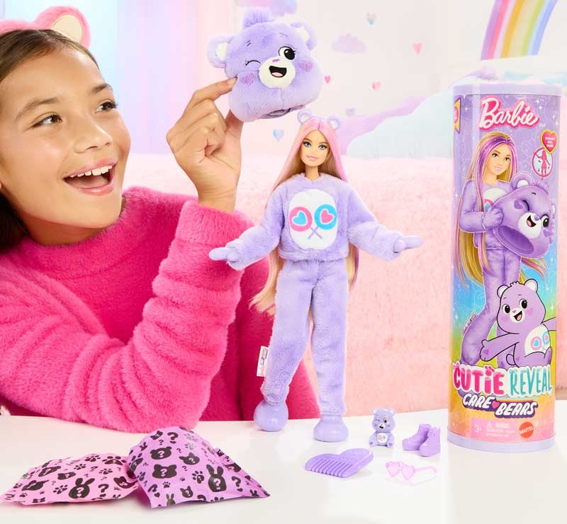 Barbie Care Bears Cutie Reveal Doll Purple