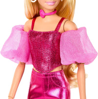 Thumbnail for Barbie Deluxe Style Doll #5 in Metallic Pink Outfit