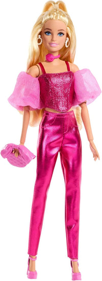 Thumbnail for Barbie Deluxe Style Doll #5 in Metallic Pink Outfit