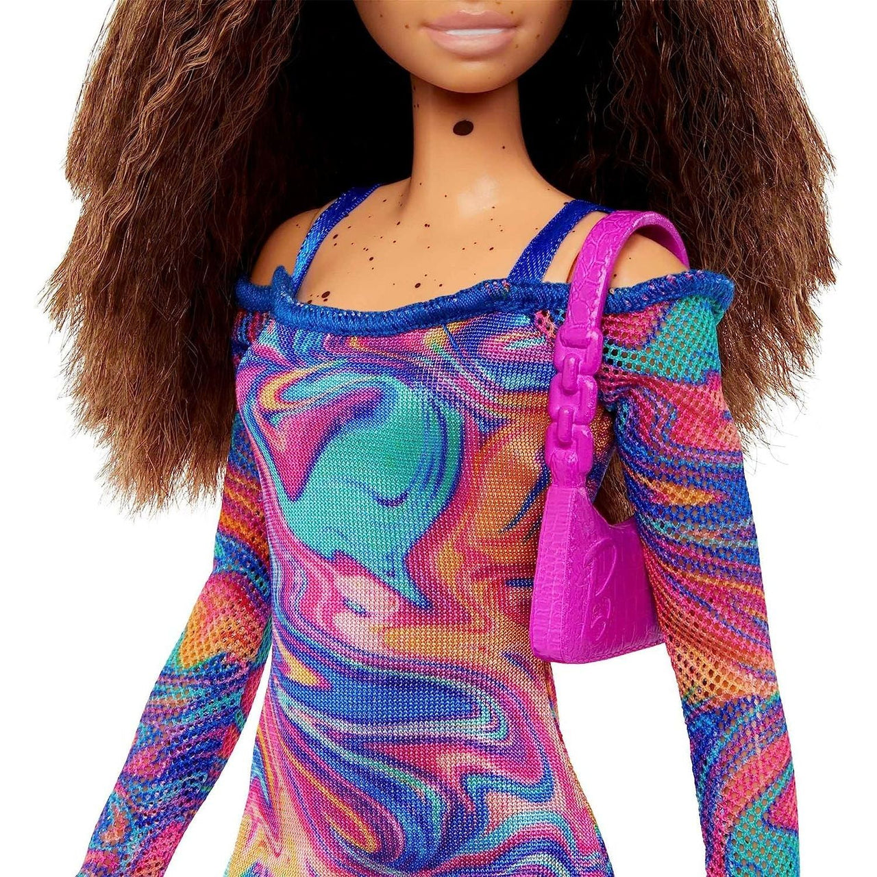 Barbie Fashionista Doll 206 - Crimped Hair and Moles/Freckles Barbie