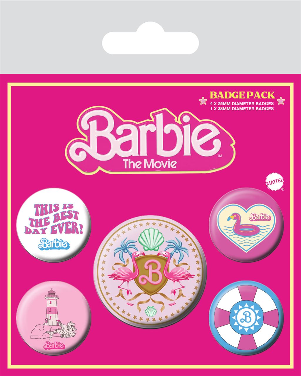 Barbie the Movie This is the Best Day Ever Badge Pack