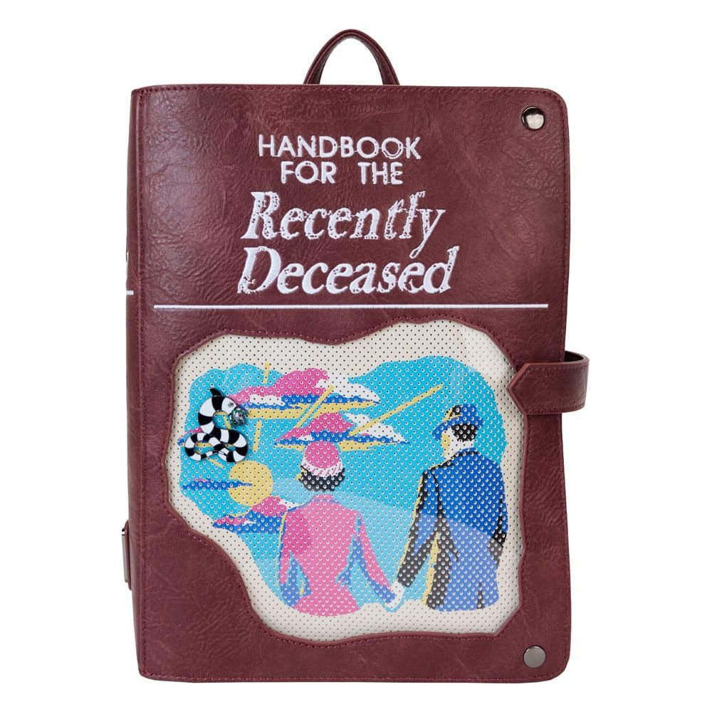 Beetlejuice by Loungefly Backpack Mini Handbook for the recently Deceased Pin Trader Loungefly