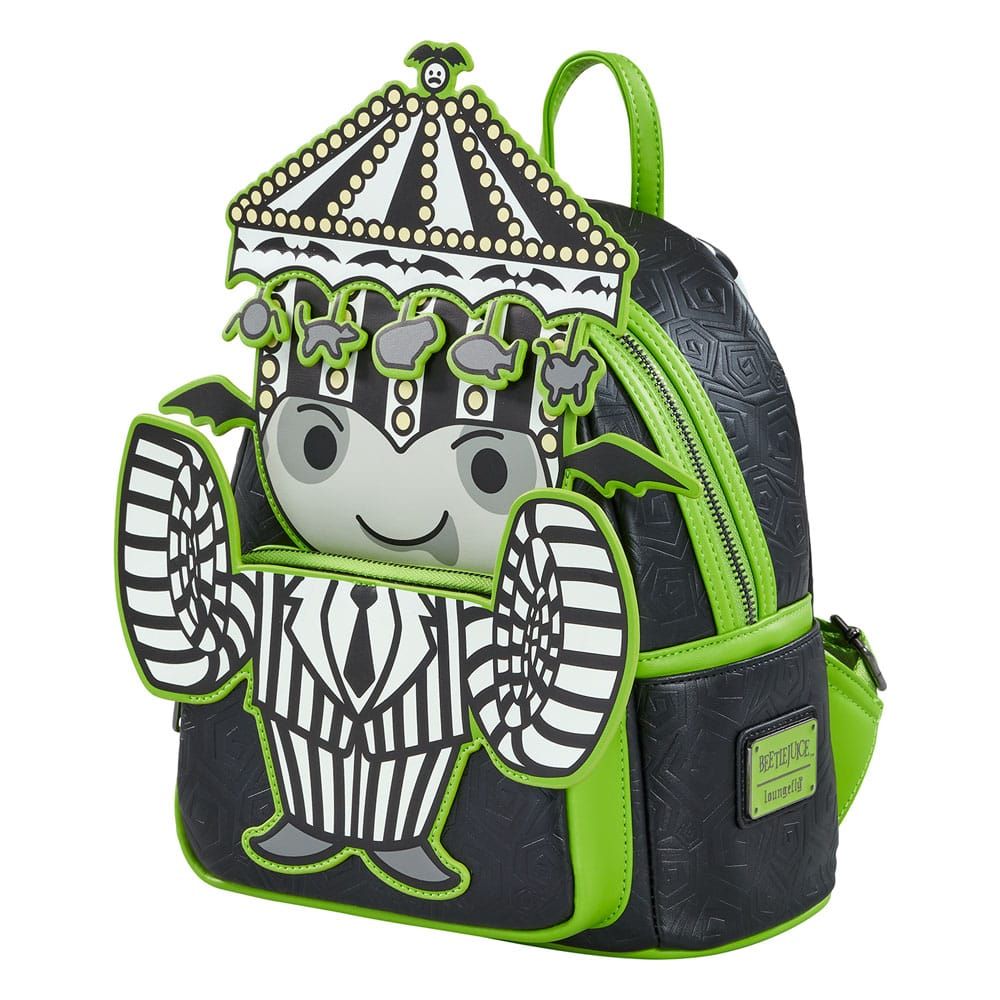 Beetlejuice by Loungefly Backpack Mini Pinstripe Loungefly