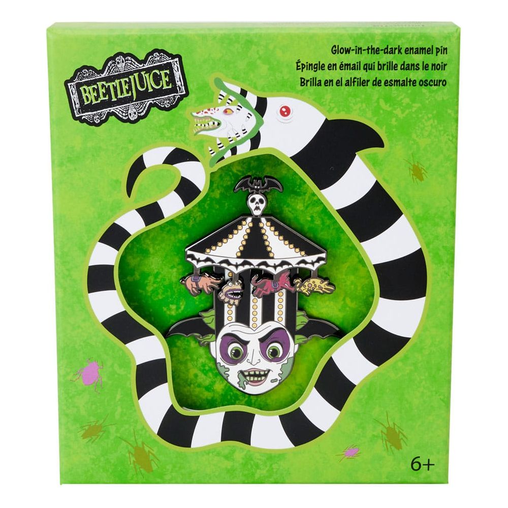 Beetlejuice by Loungefly Sliding Enamel Pin Carousell Hat Sliding Limited Edition 8 cm Loungefly