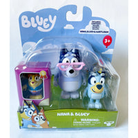 Thumbnail for Bluey 2 Pack Figures Dress Up Nana & Bluey Bluey
