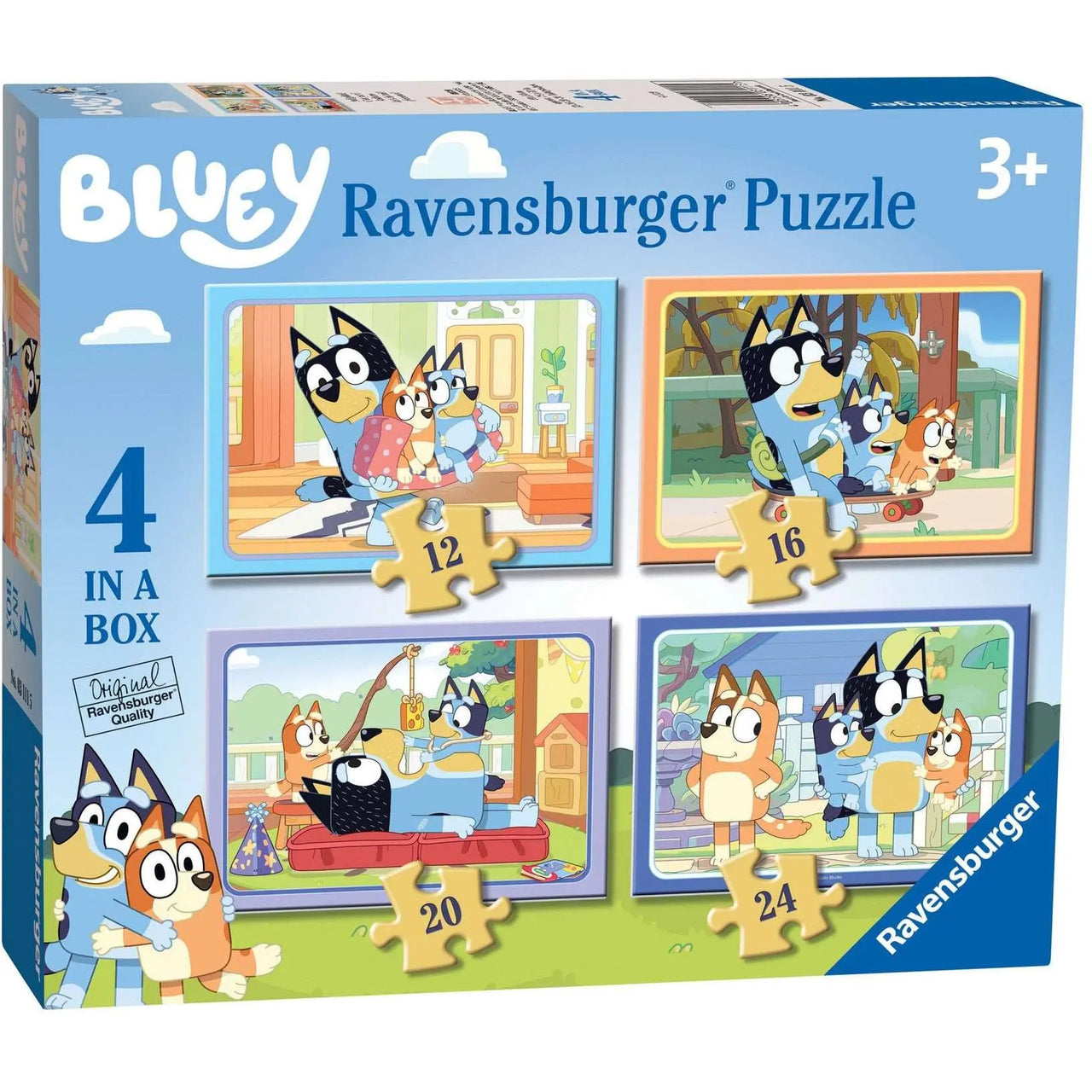 Bluey Four In A Box Jigsaw Puzzle Ravensburger