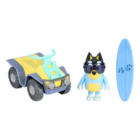 Thumbnail for Bluey S9 Figure & Vehicle Pack Beach Quad with Bandit Bluey