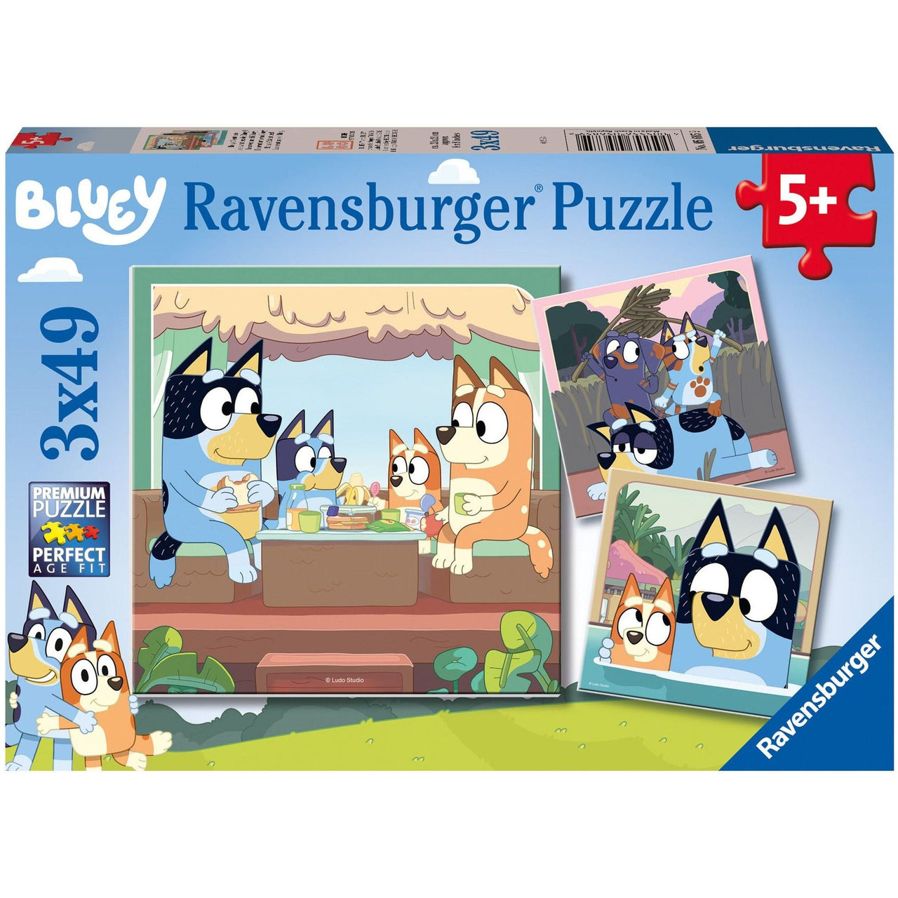 Bluey 3x 49 Piece Jigsaw Puzzle Ravensburger