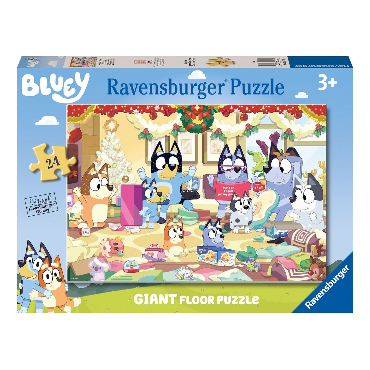 Bluey Christmas 24 Piece Giant Floor Puzzle Ravensburger