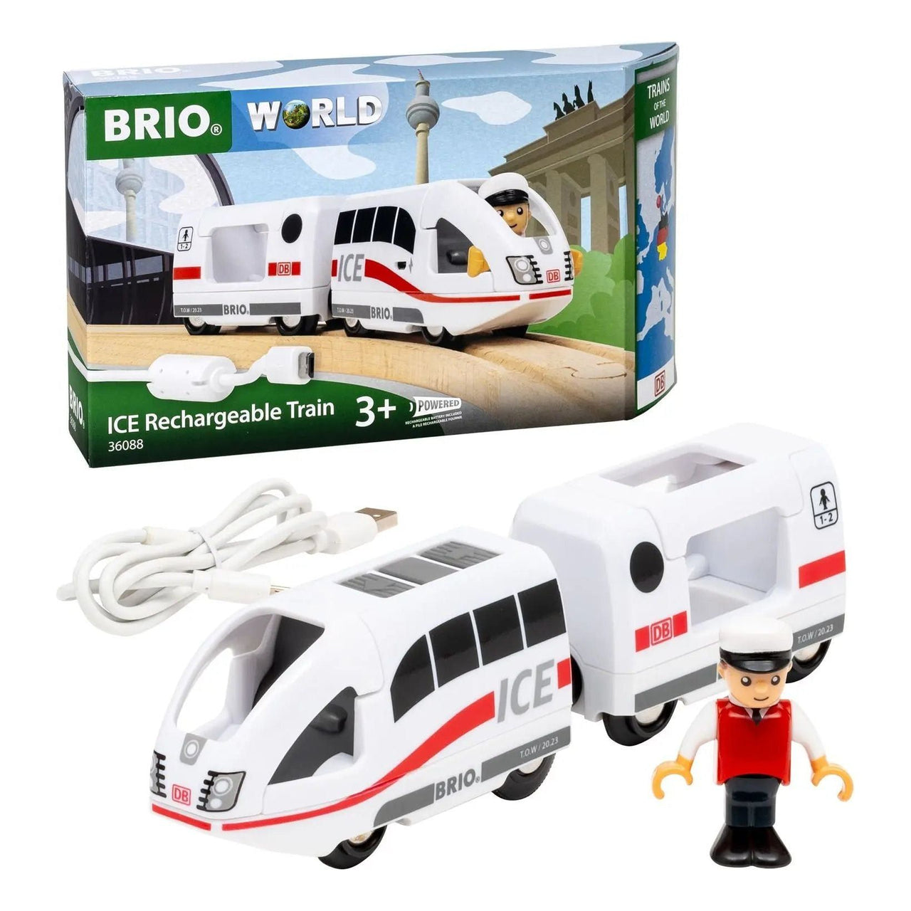 Brio Trains of the World ICE Rechargeable Train BRIO