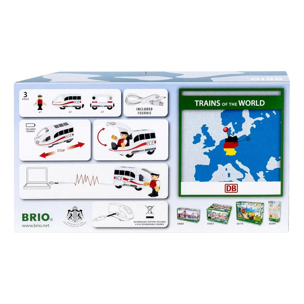 Brio Trains of the World ICE Rechargeable Train BRIO