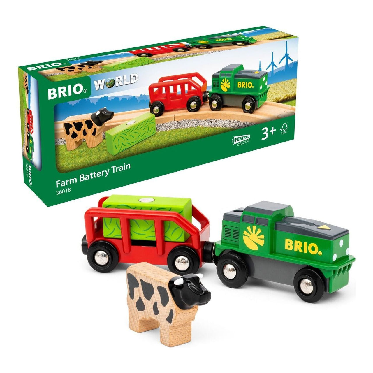 Brio Farm Battery Train BRIO
