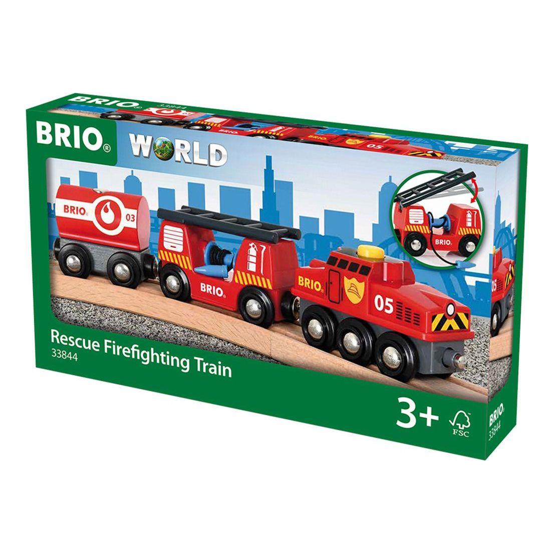 Brio Rescue Fire Fighting Train BRIO