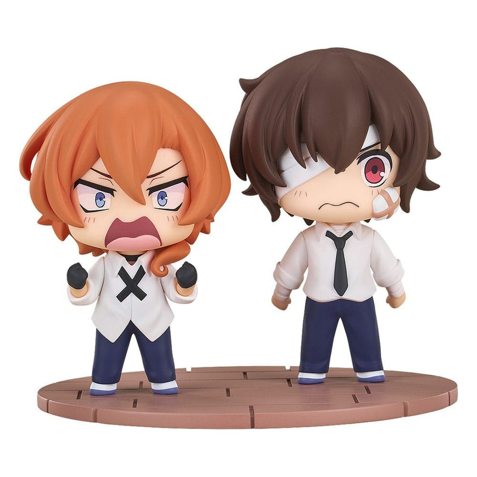 Bungo Stray Dogs Wan! Chibi Figures Osamu Dazai & Chuya Nakahara: Four –  Unicorn & Punkboi