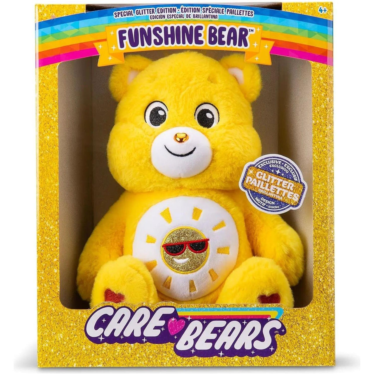 Care Bears 35cm Glitter Belly Funshine Bear Care Bears