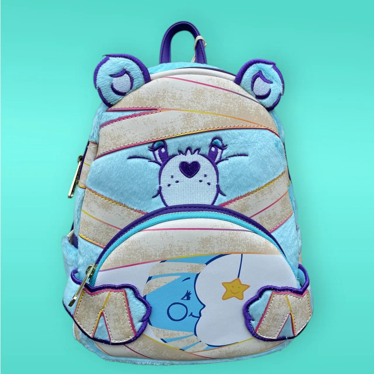 Care Bears x Universal Monsters by Loungefly Mini Backpack Bedtime Bear Mummy Loungefly