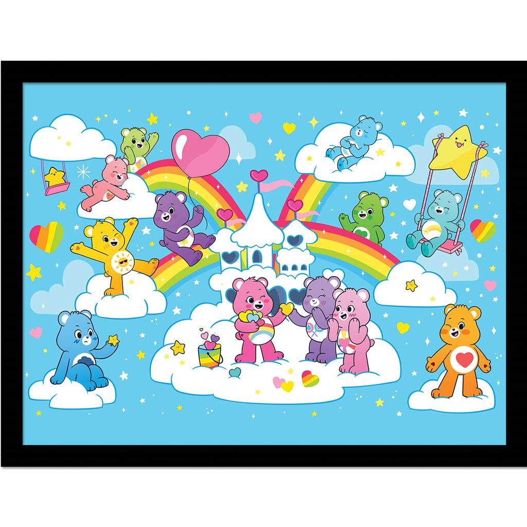 Care Bears Blue (Rainbows) Framed Wall Art Print