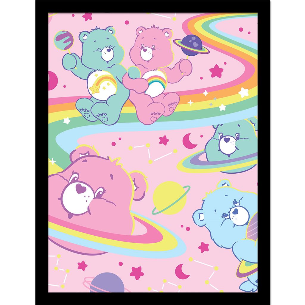 Care Bears (Space Rainbow) Framed Art Print