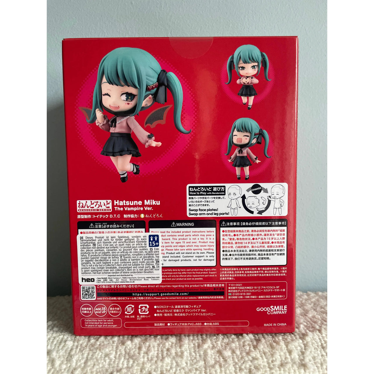 Character Vocal Series 01: Hatsune Mik Nendoroid Action Figure The Vampire Ver. 10 cm Good Smile Company