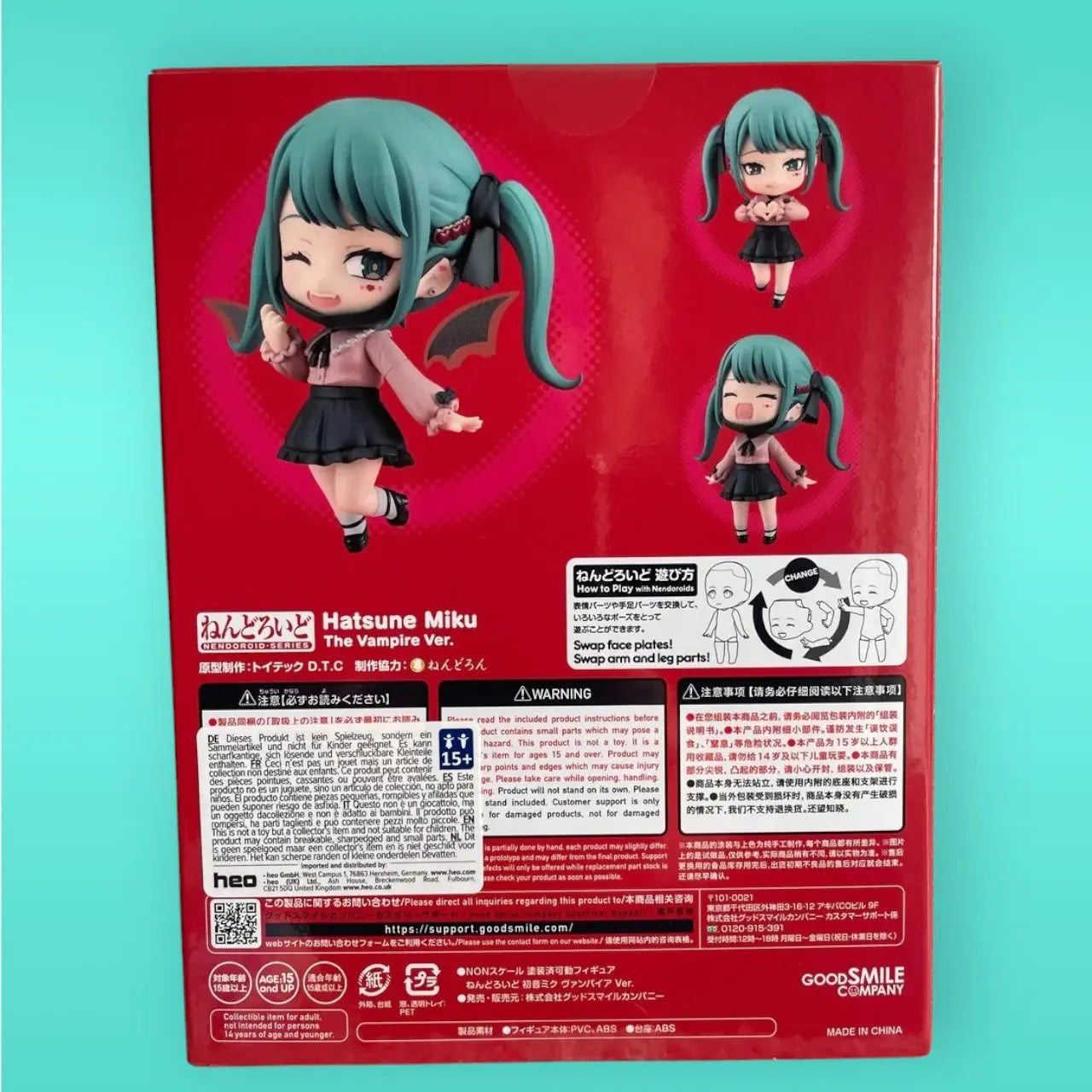 Character Vocal Series 01: Hatsune Mik Nendoroid Action Figure The Vampire Ver. 10 cm Good Smile Company