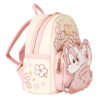 Thumbnail for Loungefly Chip 'n' Dale Cherry Blossoms Mini Backpack