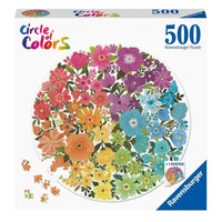 Thumbnail for Circle of Colours Flowers 500 Piece Jigsaw Puzzle Ravensburger