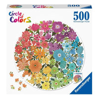 Thumbnail for Circle of Colours Flowers 500 Piece Jigsaw Puzzle Ravensburger