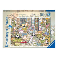 Thumbnail for Crazy Cats The Good Life 500 Piece Jigsaw Puzzle Ravensburger