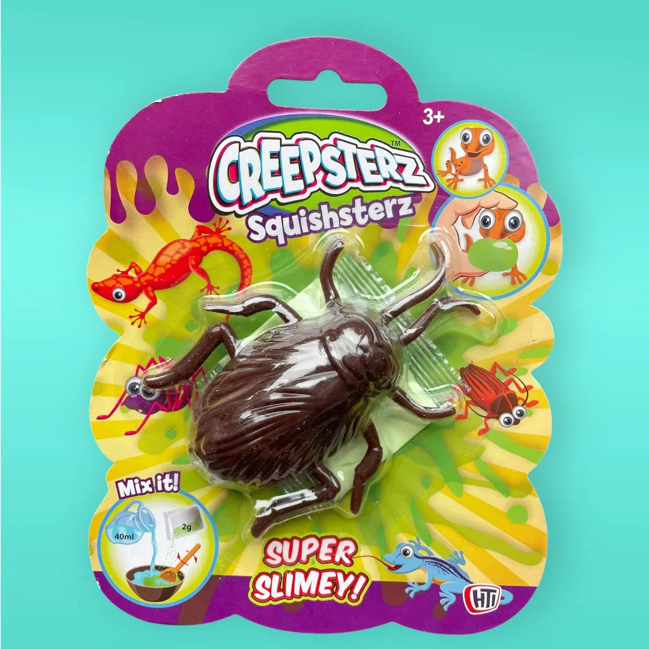 Creepsterz Squishterzs Cockroach Slime Toy HTI