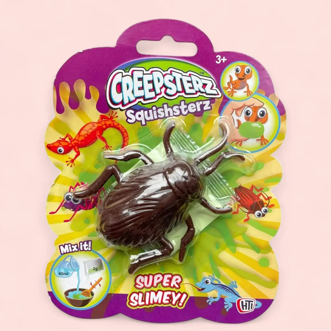 Creepsterz Squishterzs Cockroach Slime Toy HTI