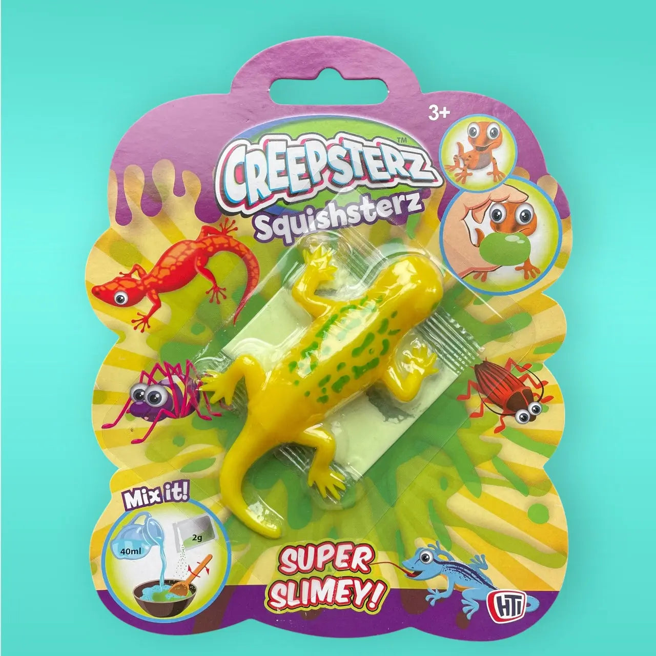 Creepsterz Squishterzs Lizard Slime Toy HTI