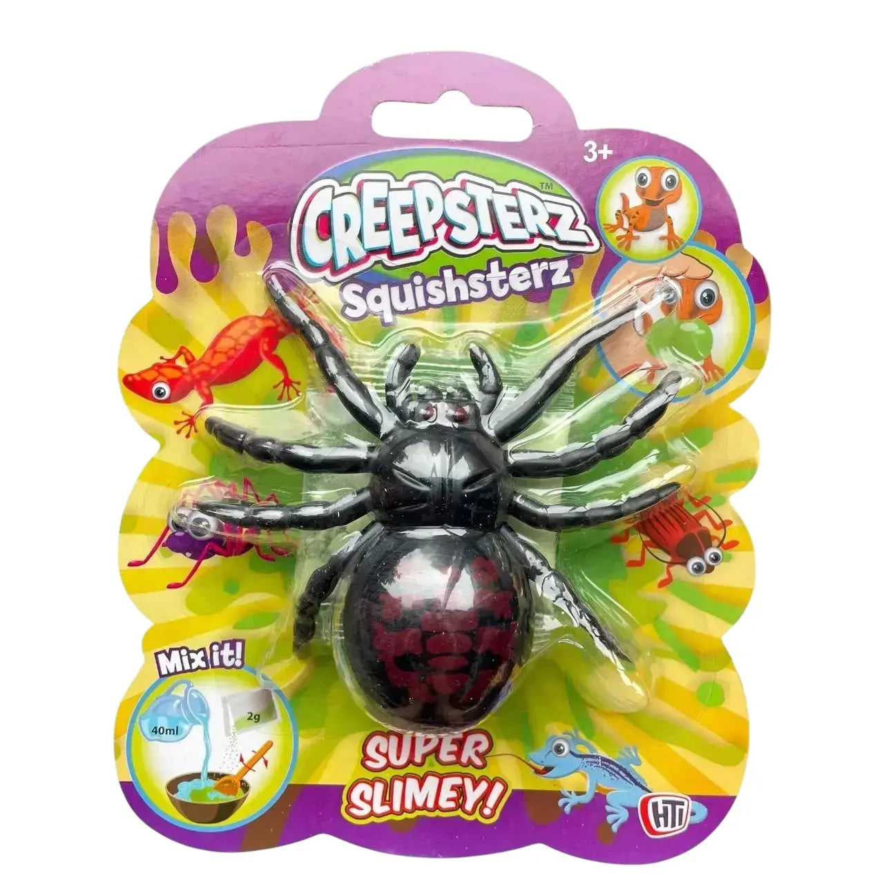 Creepsterz Squishterzs Spider Slime Toy - Unicorn & Punkboi