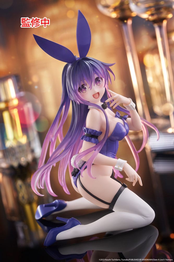 Date A Live V PVC Statue Desktop Cute Figure Tohka Yatogami Bunny Ver. 13 cm